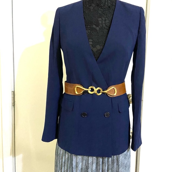 Vintage wide leather belt - Picture 2 of 9